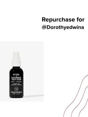 Repurchase for @dorothyedwina